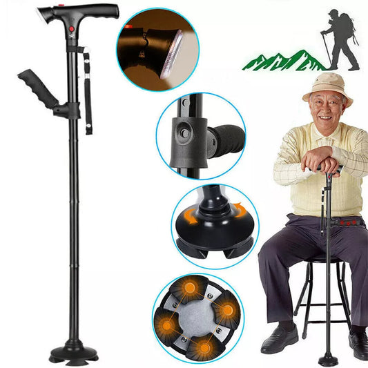 SecureWalk Guardian Cane - 50% OFF Today Only!