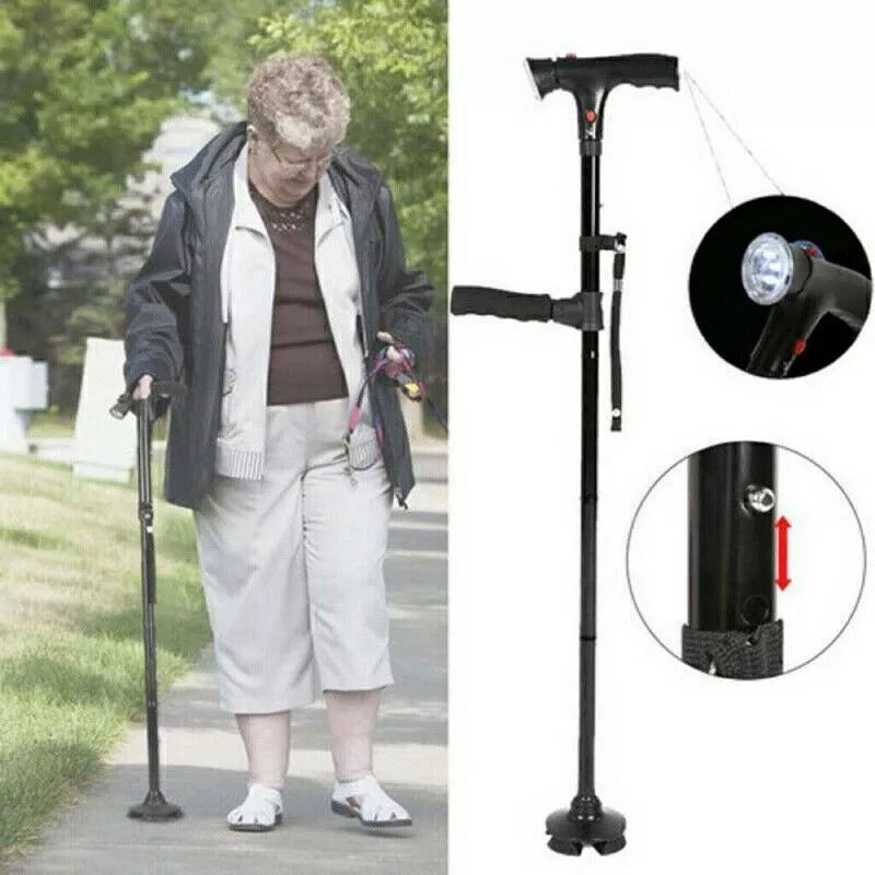 SecureWalk Guardian Cane - 50% OFF Today Only!