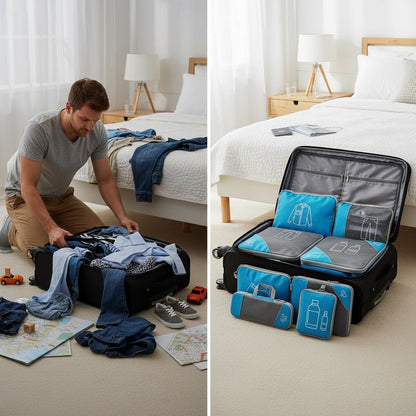 PackSmart™ Travel Compression Packing Sleeves - Aussie Buy Direct